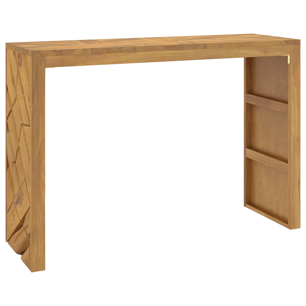 Avlastningsbord Konsollbord Trä 110x35x75 cm massiv teak