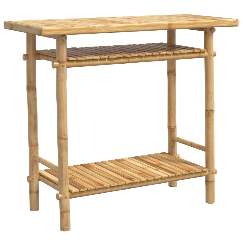 Avlastningsbord Konsollbord Trä 90x37x75 cm bambu
