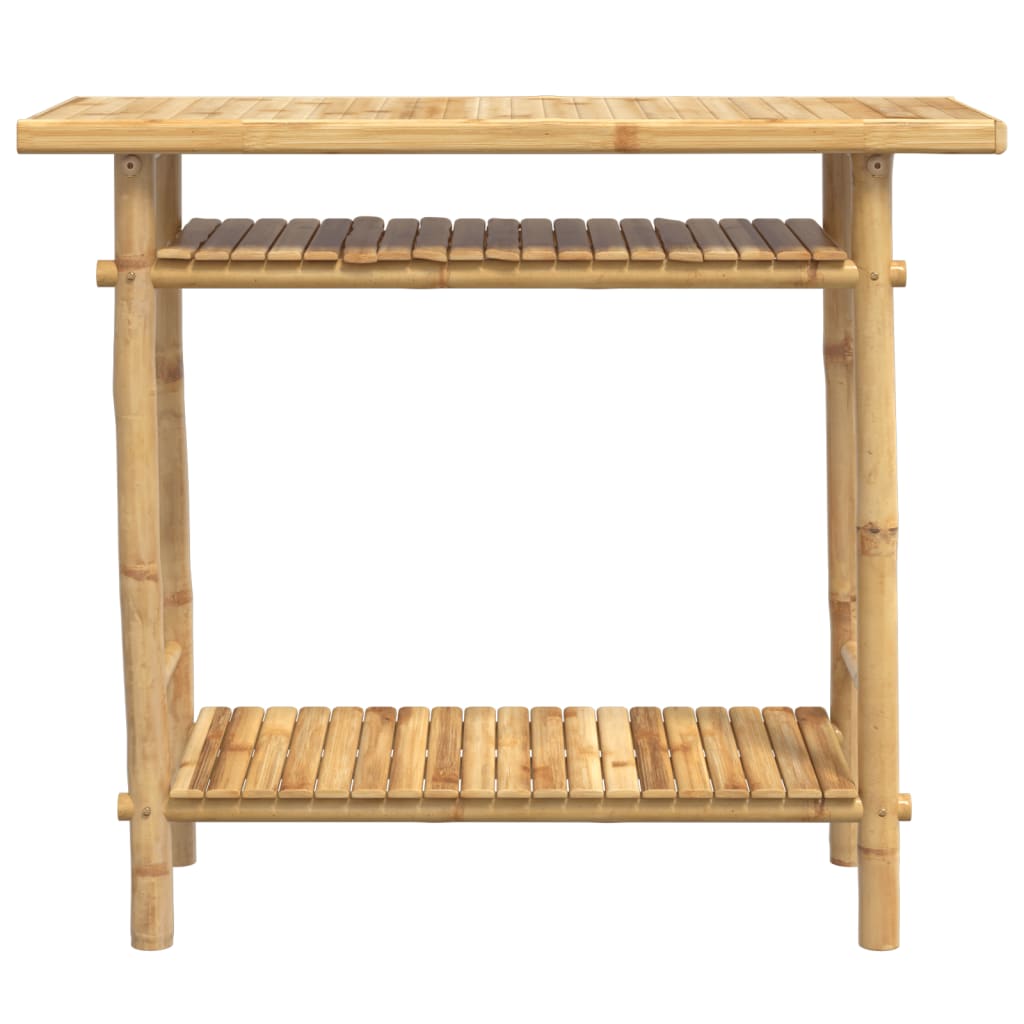 Avlastningsbord Konsollbord Trä 90x37x75 cm bambu