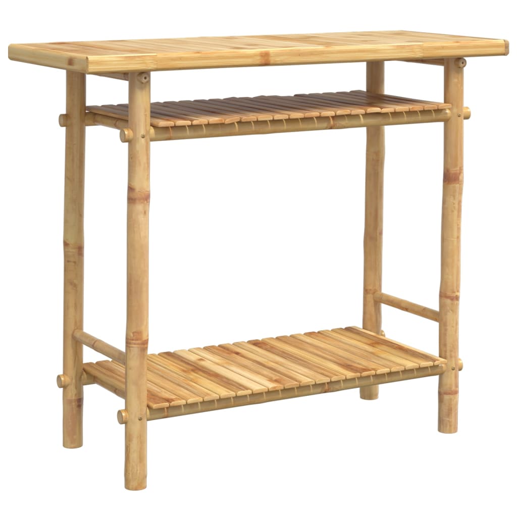 Avlastningsbord Konsollbord Trä 90x37x75 cm bambu