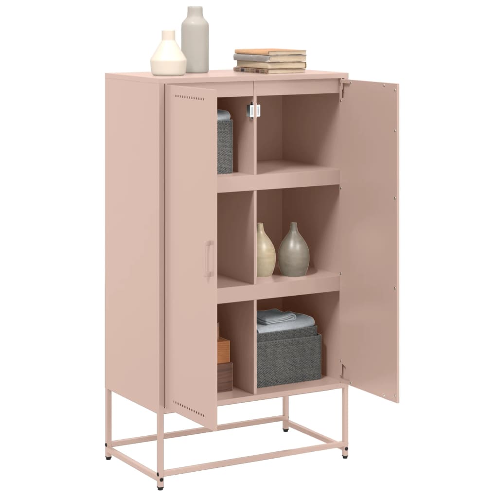 Skåp DIV. rosa 68,5x38,5x123,5 cm ståls