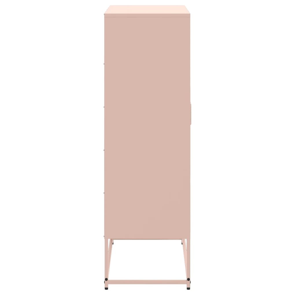 Skåp DIV. rosa 68,5x38,5x123,5 cm ståls