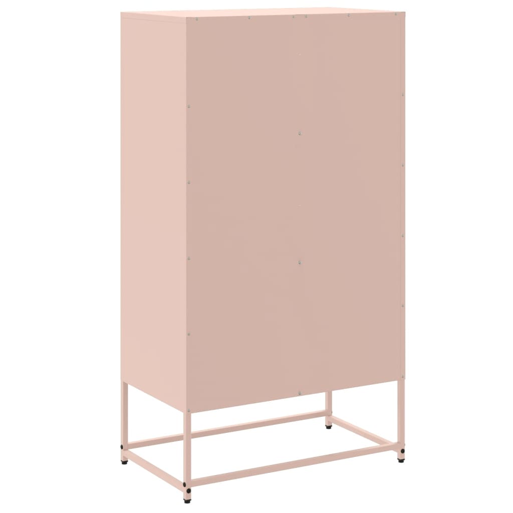 Skåp DIV. rosa 68,5x38,5x123,5 cm ståls