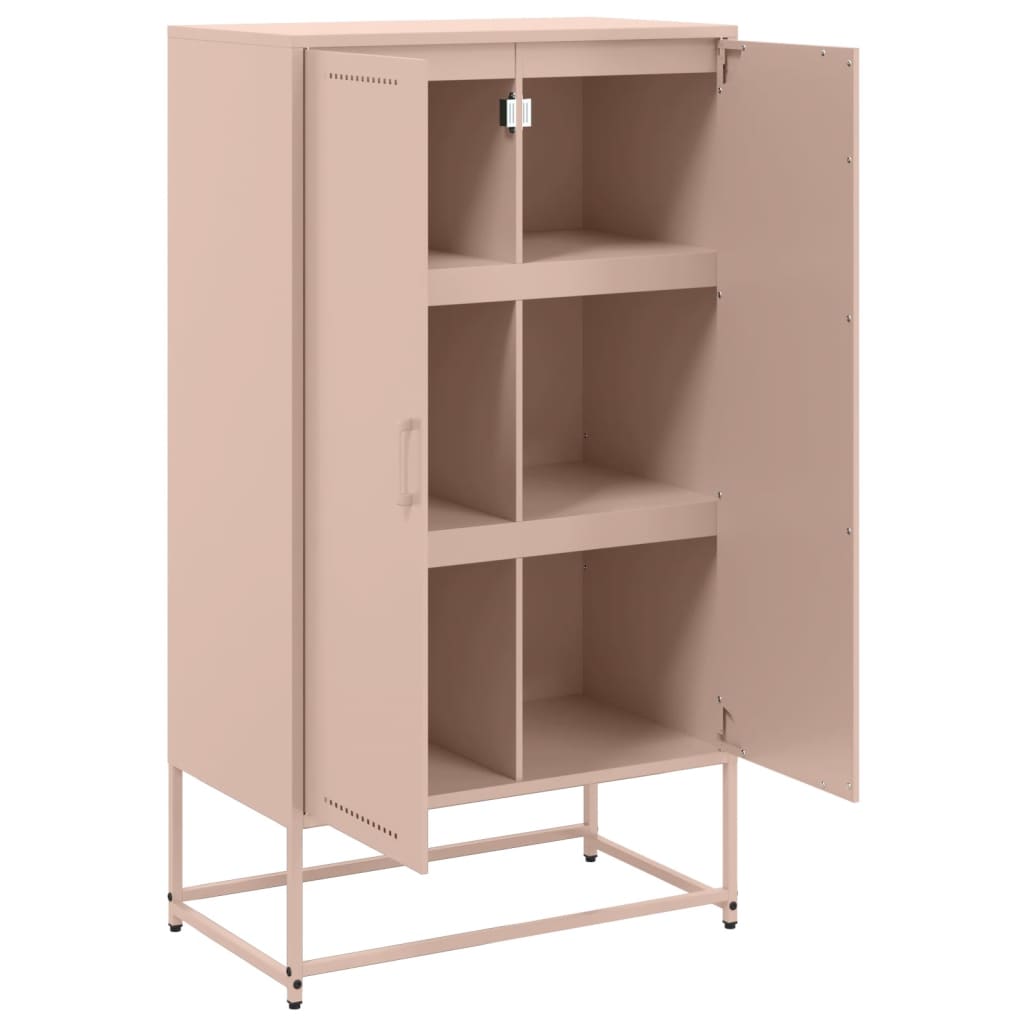 Skåp DIV. rosa 68,5x38,5x123,5 cm ståls
