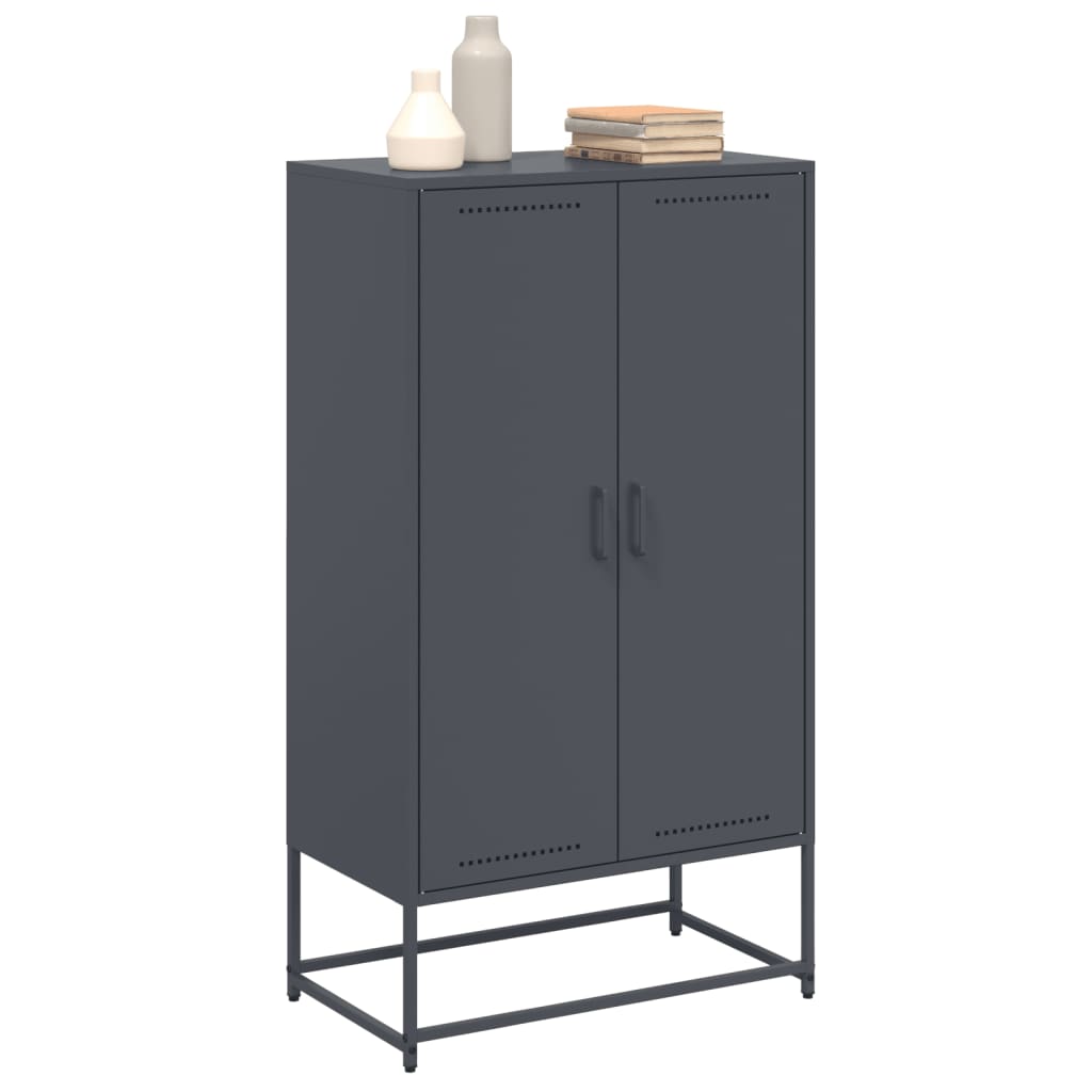 Skåp DIV. antracit 68,5x38,5x123,5 cm stål