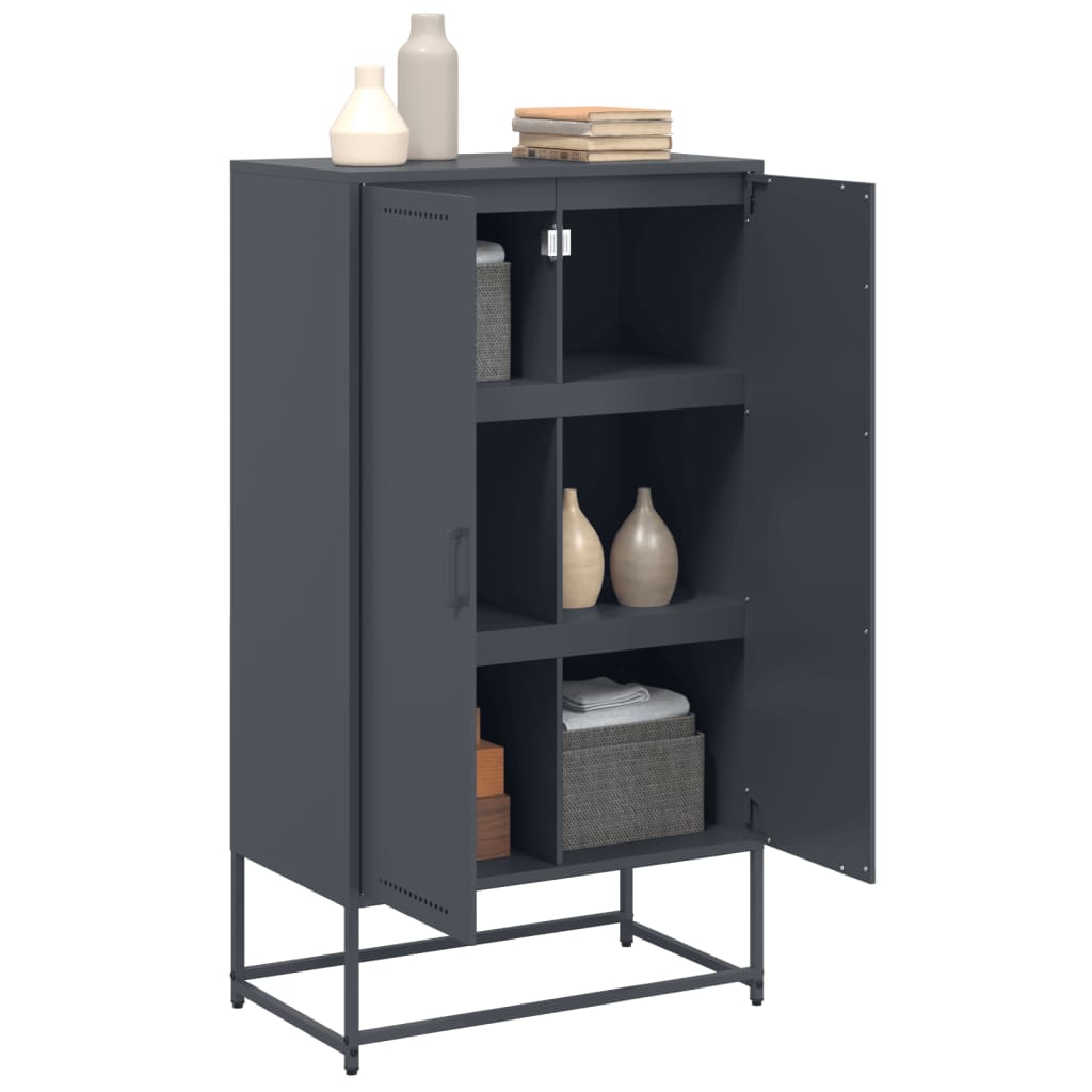 Skåp DIV. antracit 68,5x38,5x123,5 cm stål