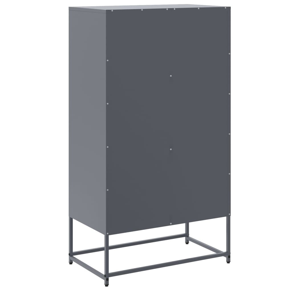 Skåp DIV. antracit 68,5x38,5x123,5 cm stål