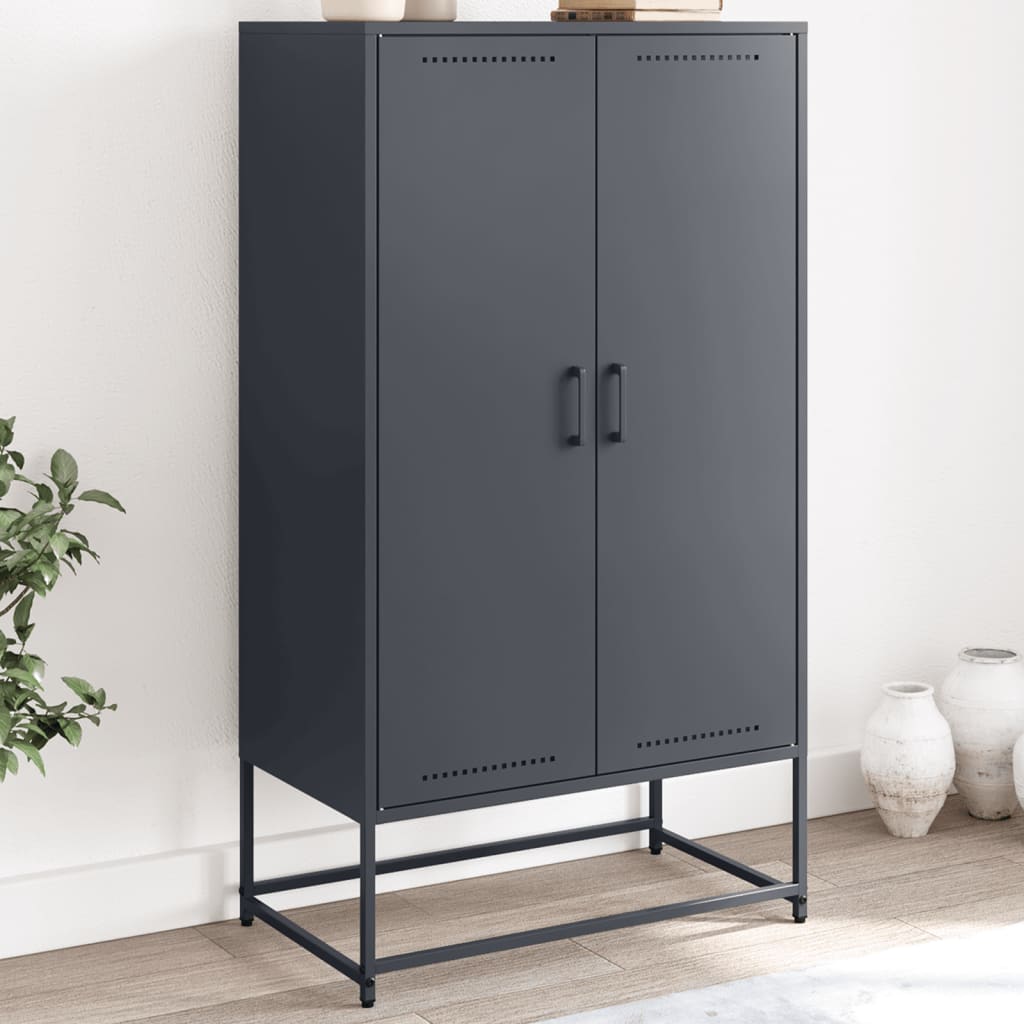 Skåp DIV. antracit 68,5x38,5x123,5 cm stål