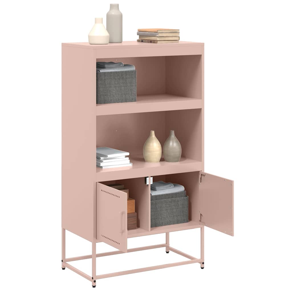 Skåp DIV. rosa 68,5x38,5x123,5 cm ståls