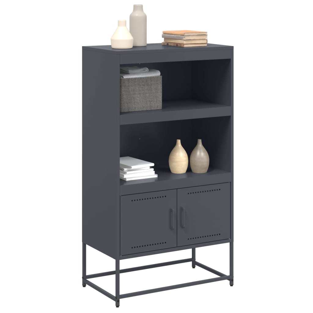 Skåp DIV. antracit 68,5x38,5x123,5 cm stål