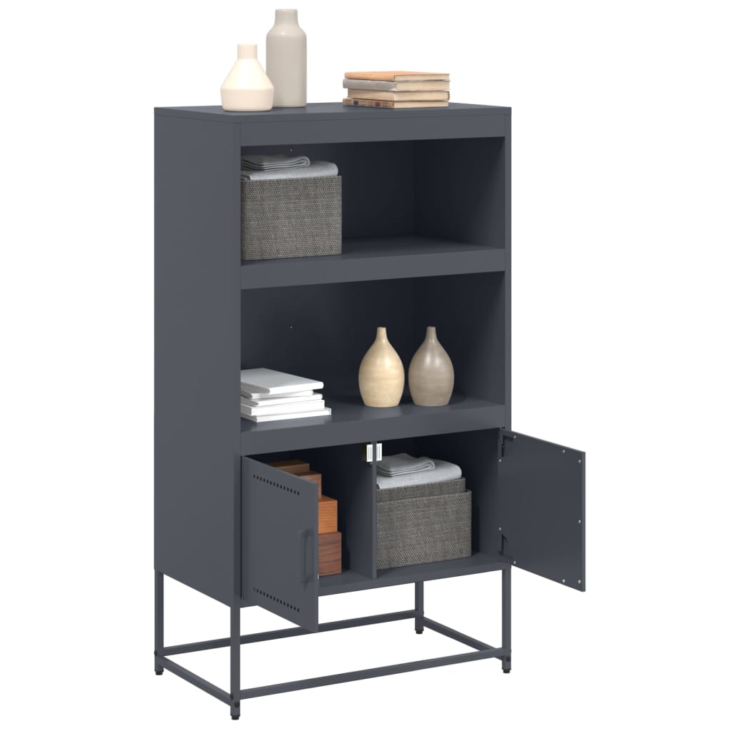 Skåp DIV. antracit 68,5x38,5x123,5 cm stål