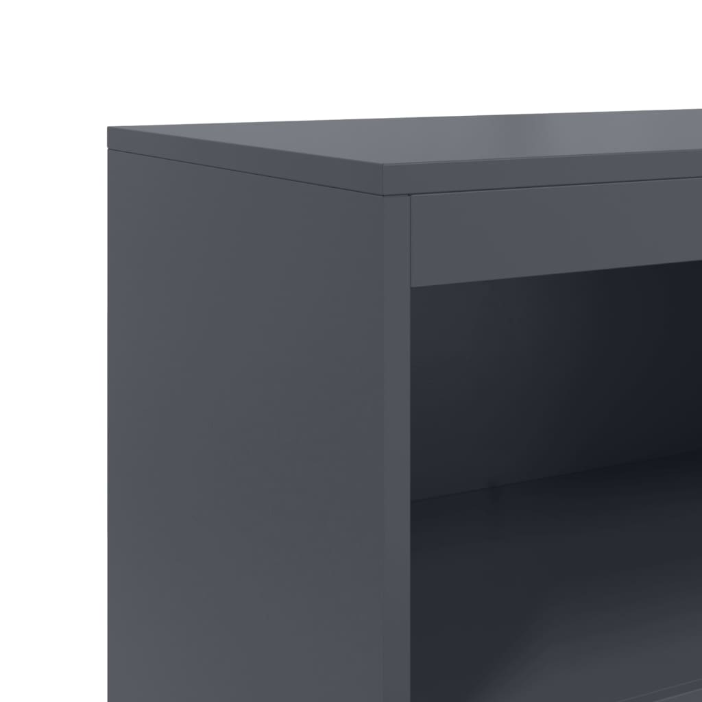 Skåp DIV. antracit 68,5x38,5x123,5 cm stål