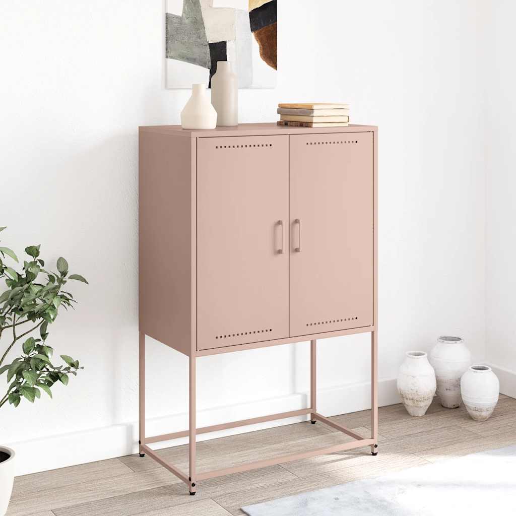 Skåp DIV. rosa 68,5x38,5x107 cm stål