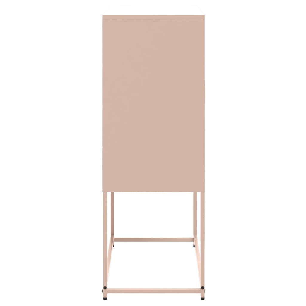 Skåp DIV. rosa 68,5x38,5x107 cm stål