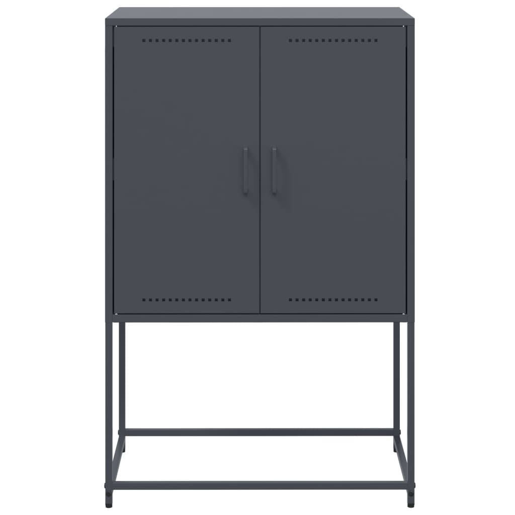 Skåp DIV. antracit 68,5x38,5x107 cm stål