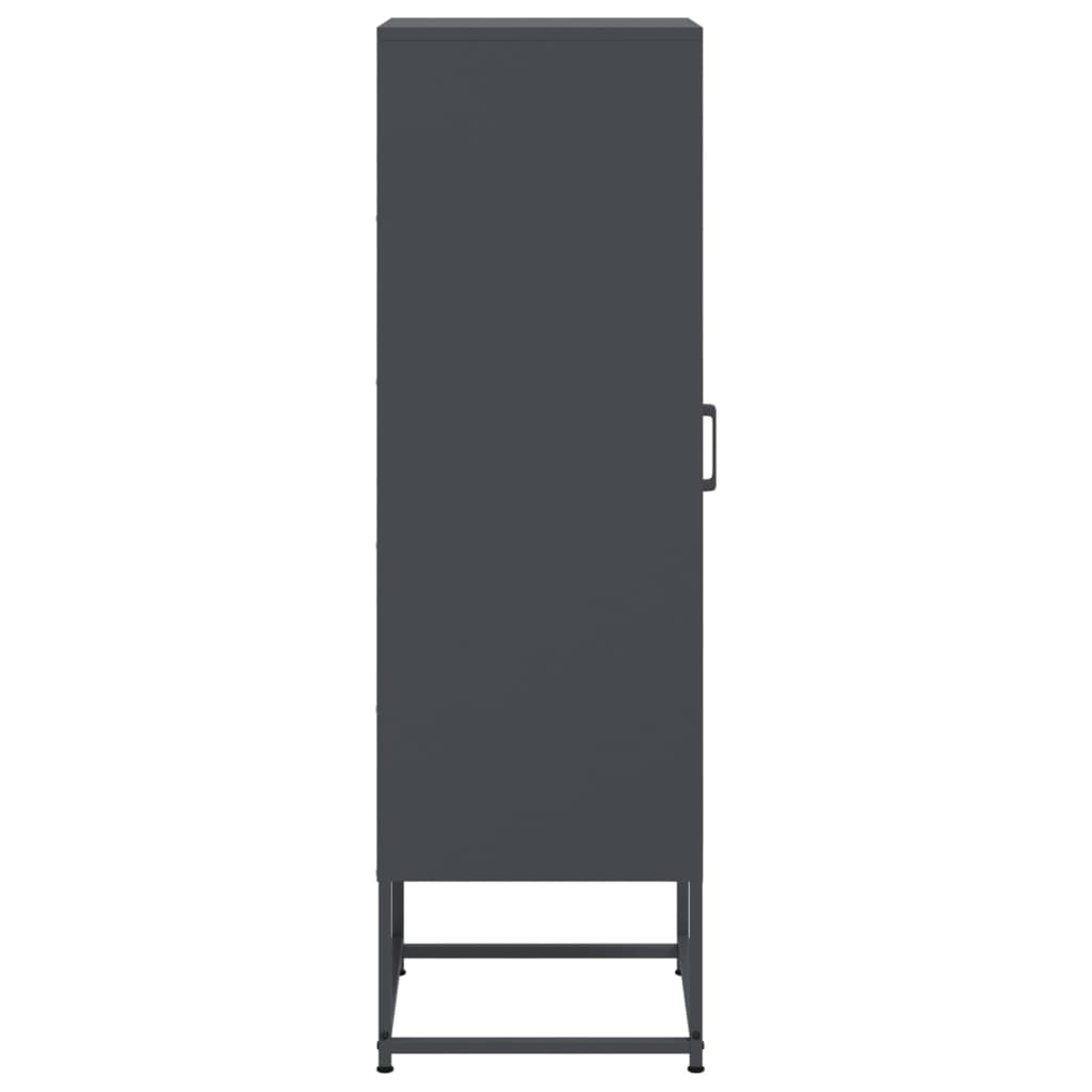 Skåp DIV. antracit 36x39x123 cm stål