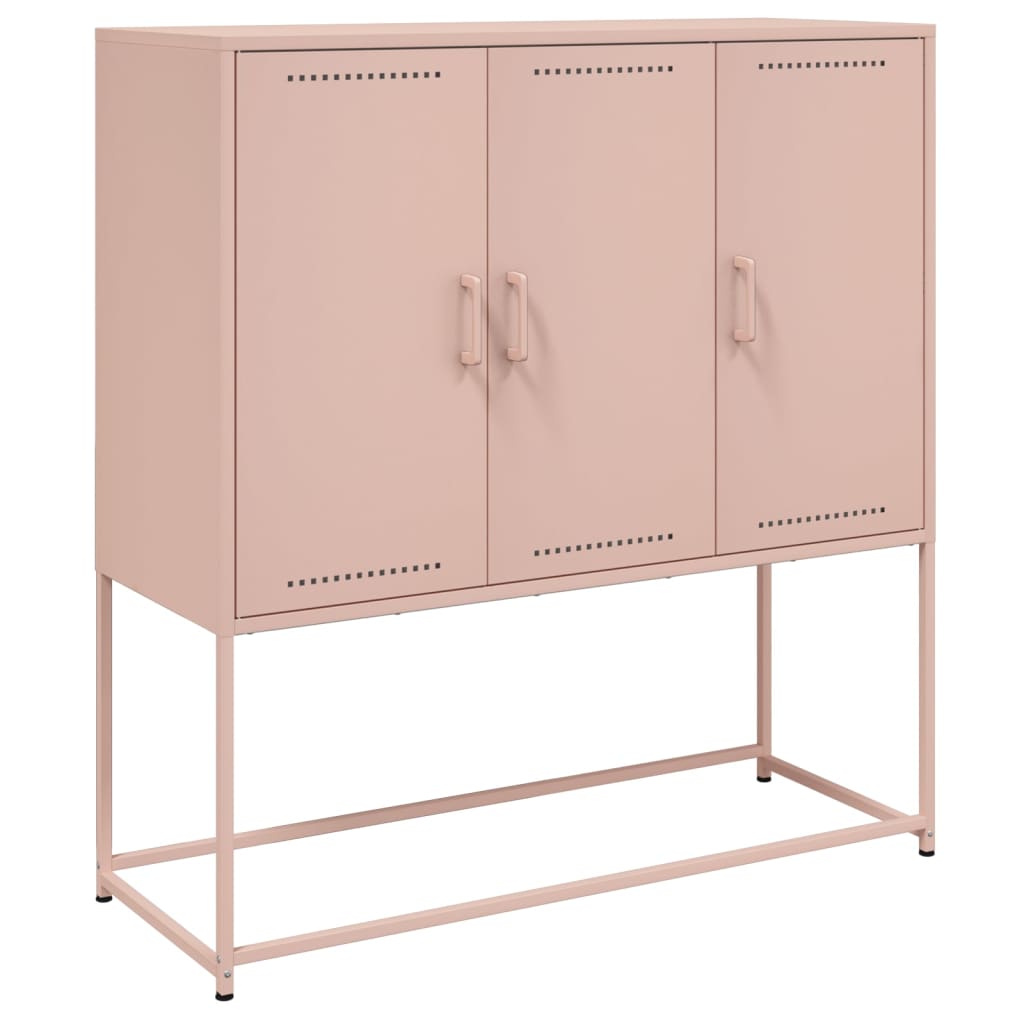 Skåp DIV. rosa 100,5x39x107 cm stål