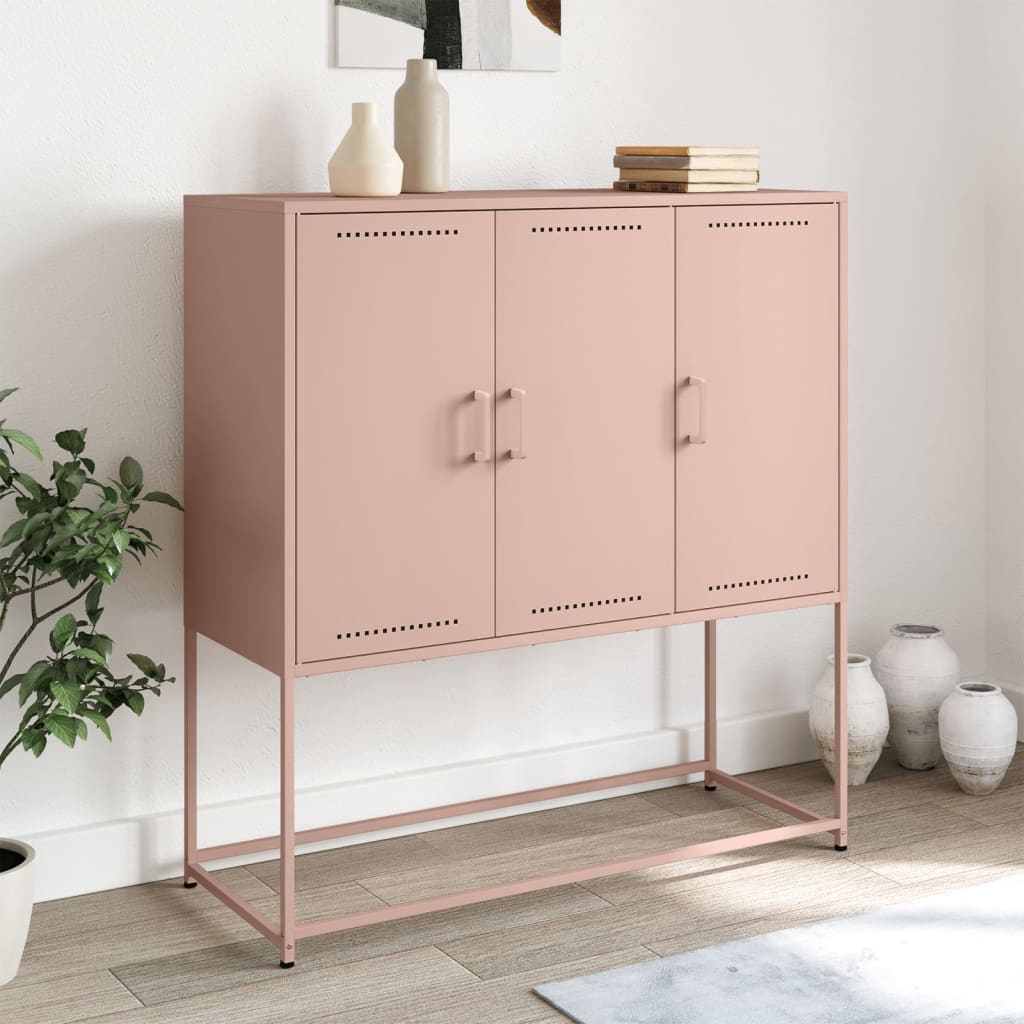 Skåp DIV. rosa 100,5x39x107 cm stål