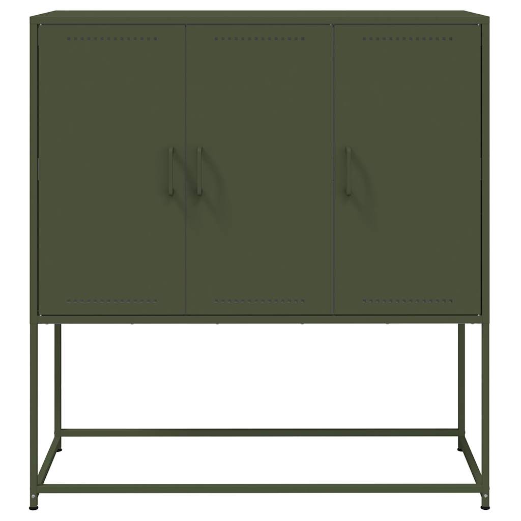 Skåp DIV. olivgrön 100,5x39x107 cm stål