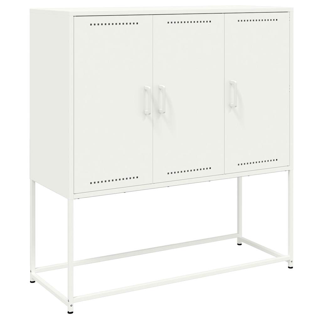 Skåp Vit 100,5x39x107 cm stål