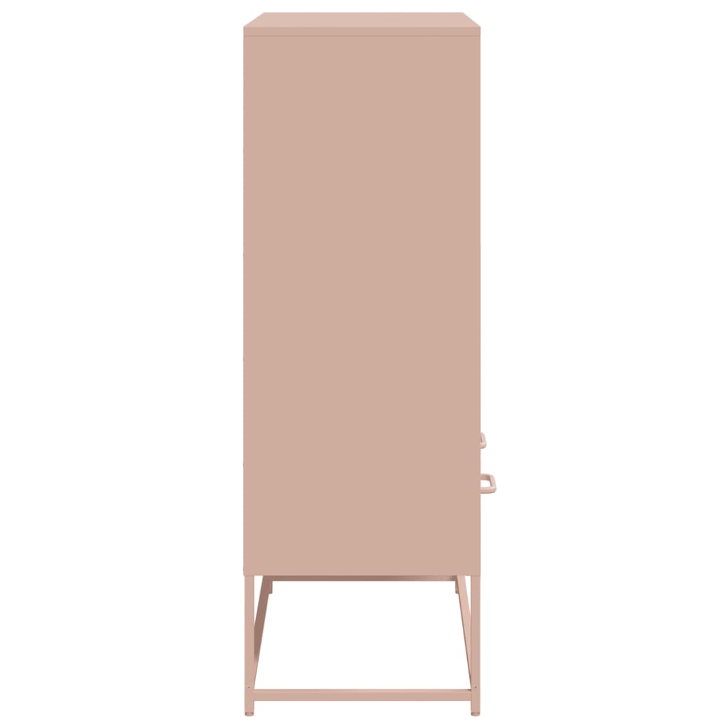 Skåp DIV. rosa 68x39x111,5 cm stål