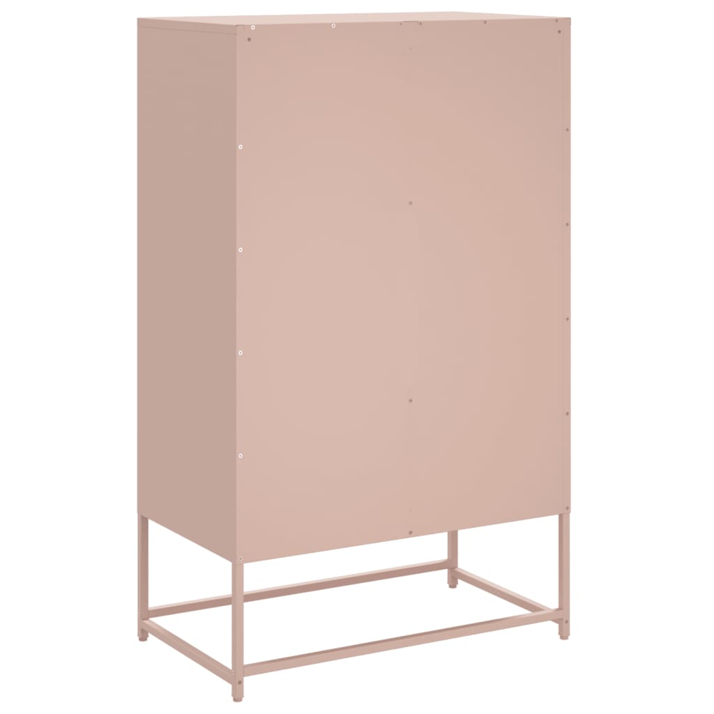 Skåp DIV. rosa 68x39x111,5 cm stål
