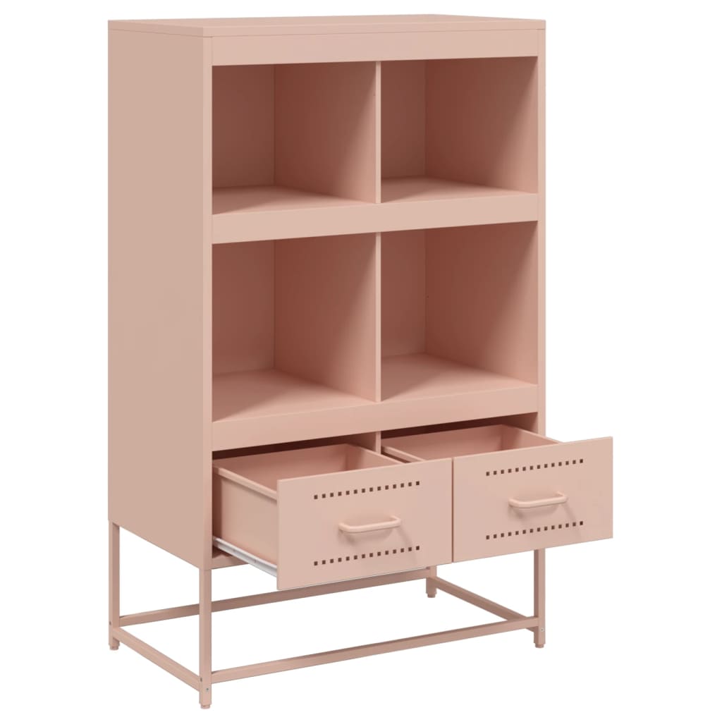 Skåp DIV. rosa 68x39x111,5 cm stål