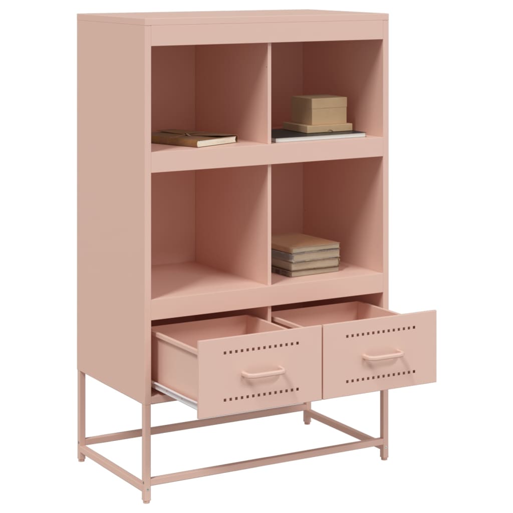 Skåp DIV. rosa 68x39x111,5 cm stål