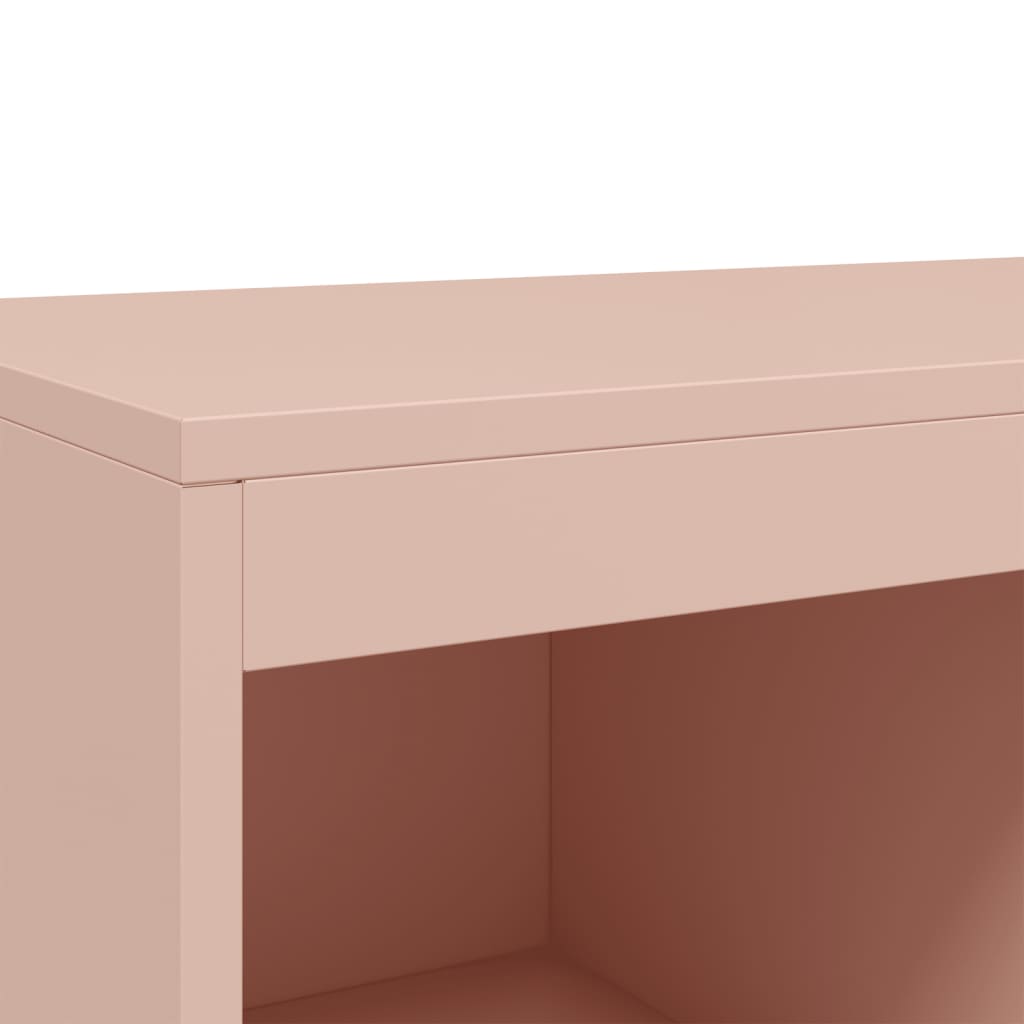 Skåp DIV. rosa 68x39x111,5 cm stål