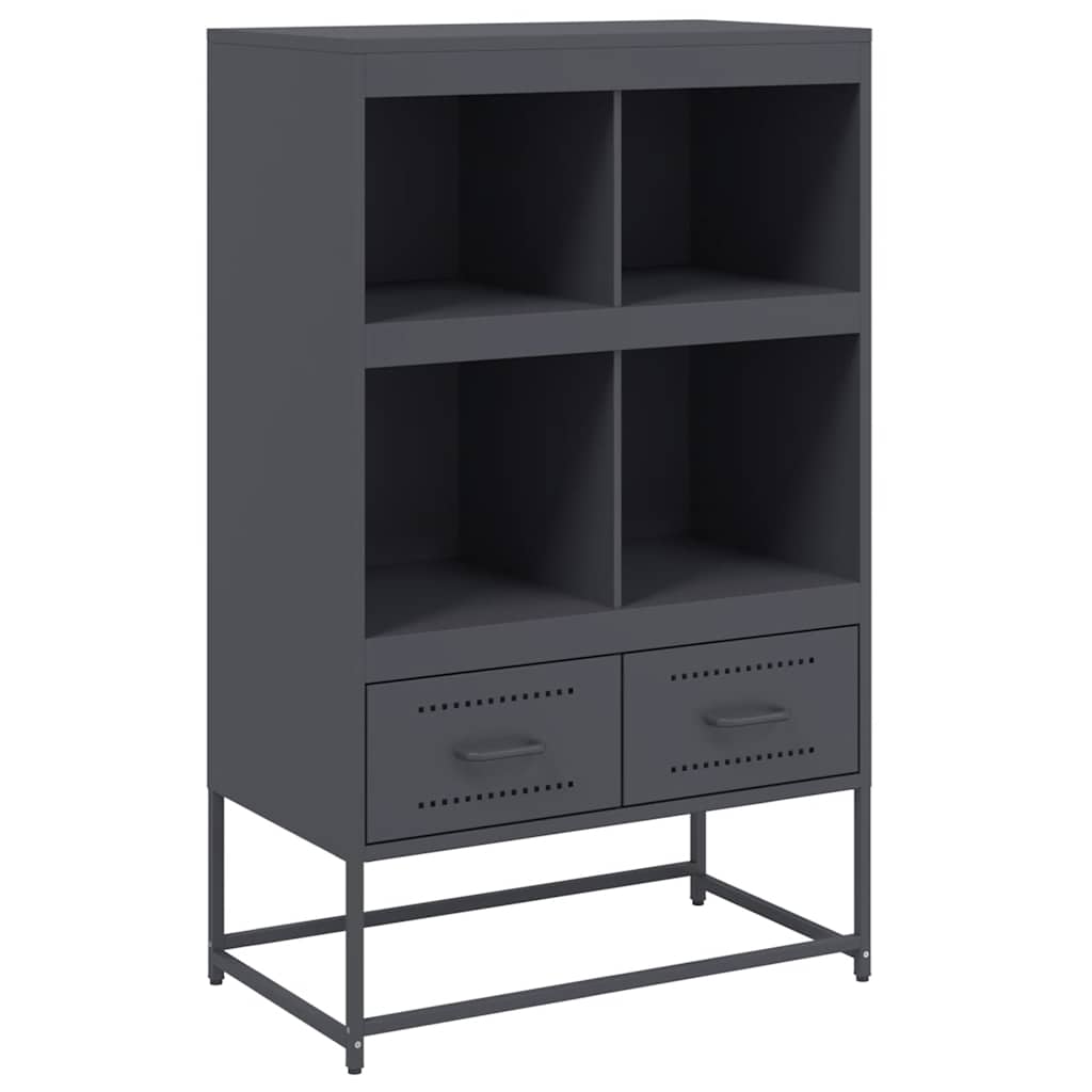 Skåp DIV. antracit 68x39x111,5 cm stål