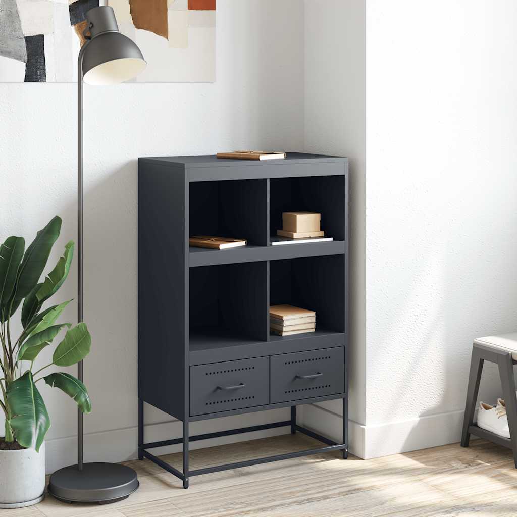 Skåp DIV. antracit 68x39x111,5 cm stål