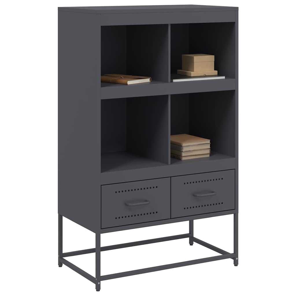 Skåp DIV. antracit 68x39x111,5 cm stål