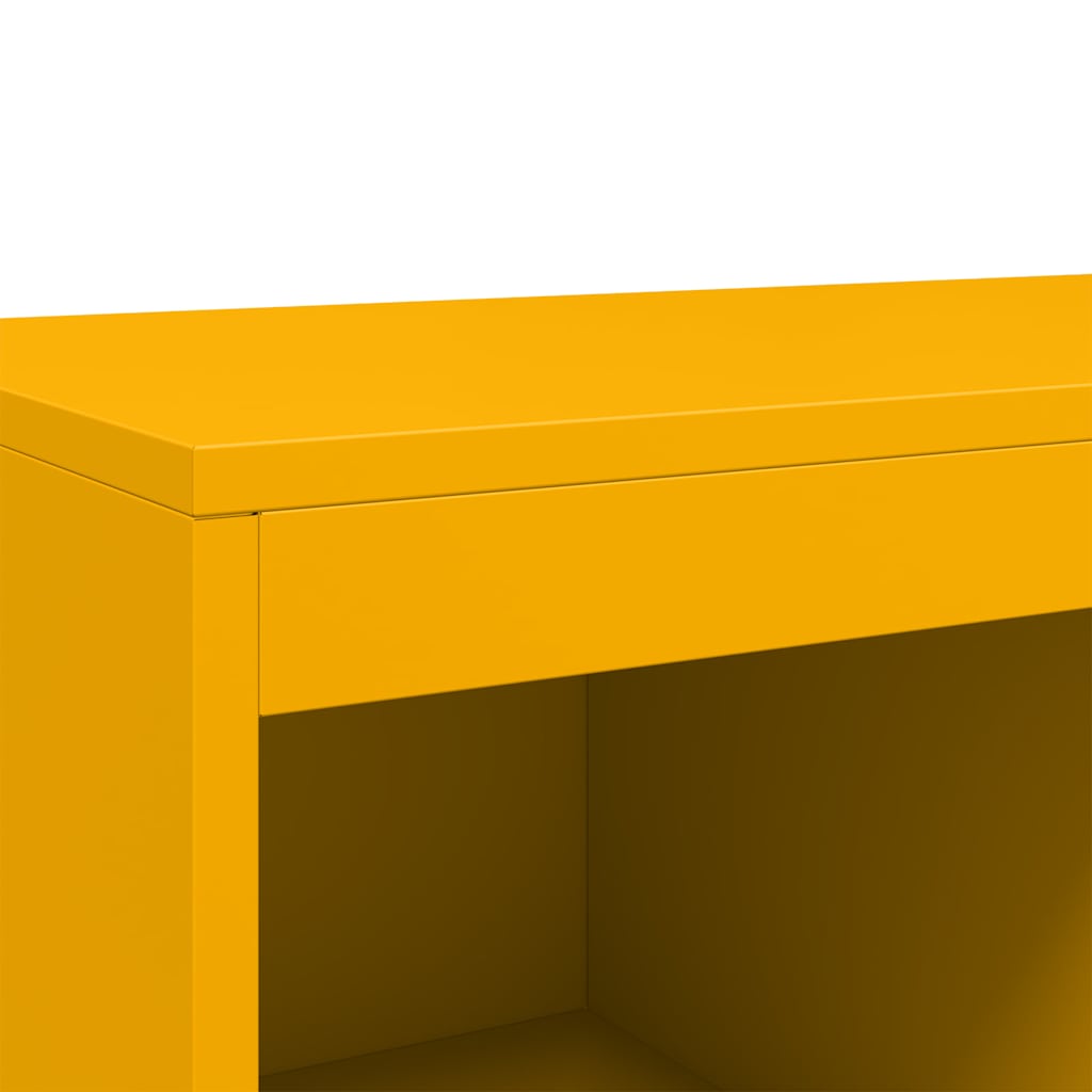 Skåp DIV. senapsgul 68x39x111,5 cm stål