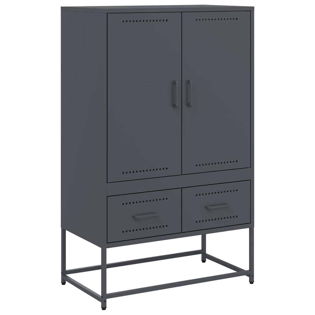 Skåp DIV. antracit 68x39x111,5 cm stål