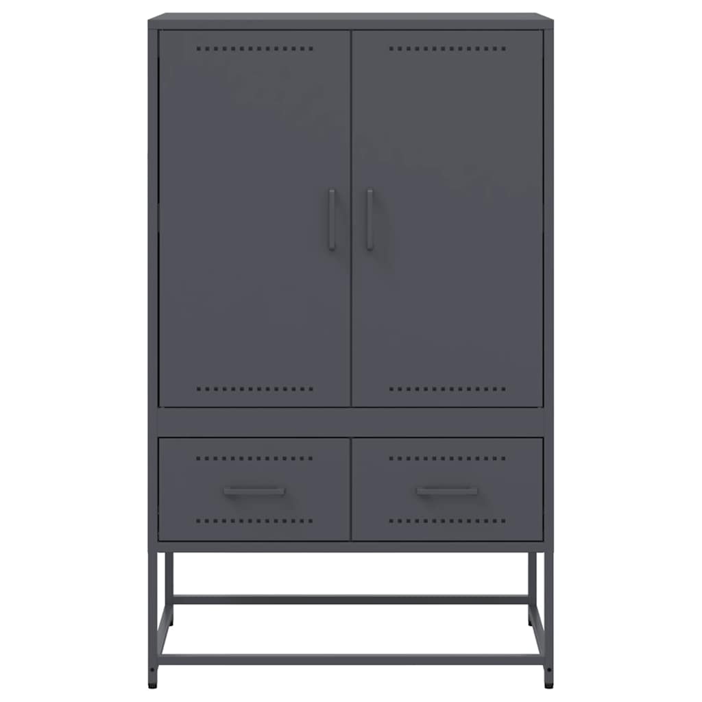 Skåp DIV. antracit 68x39x111,5 cm stål