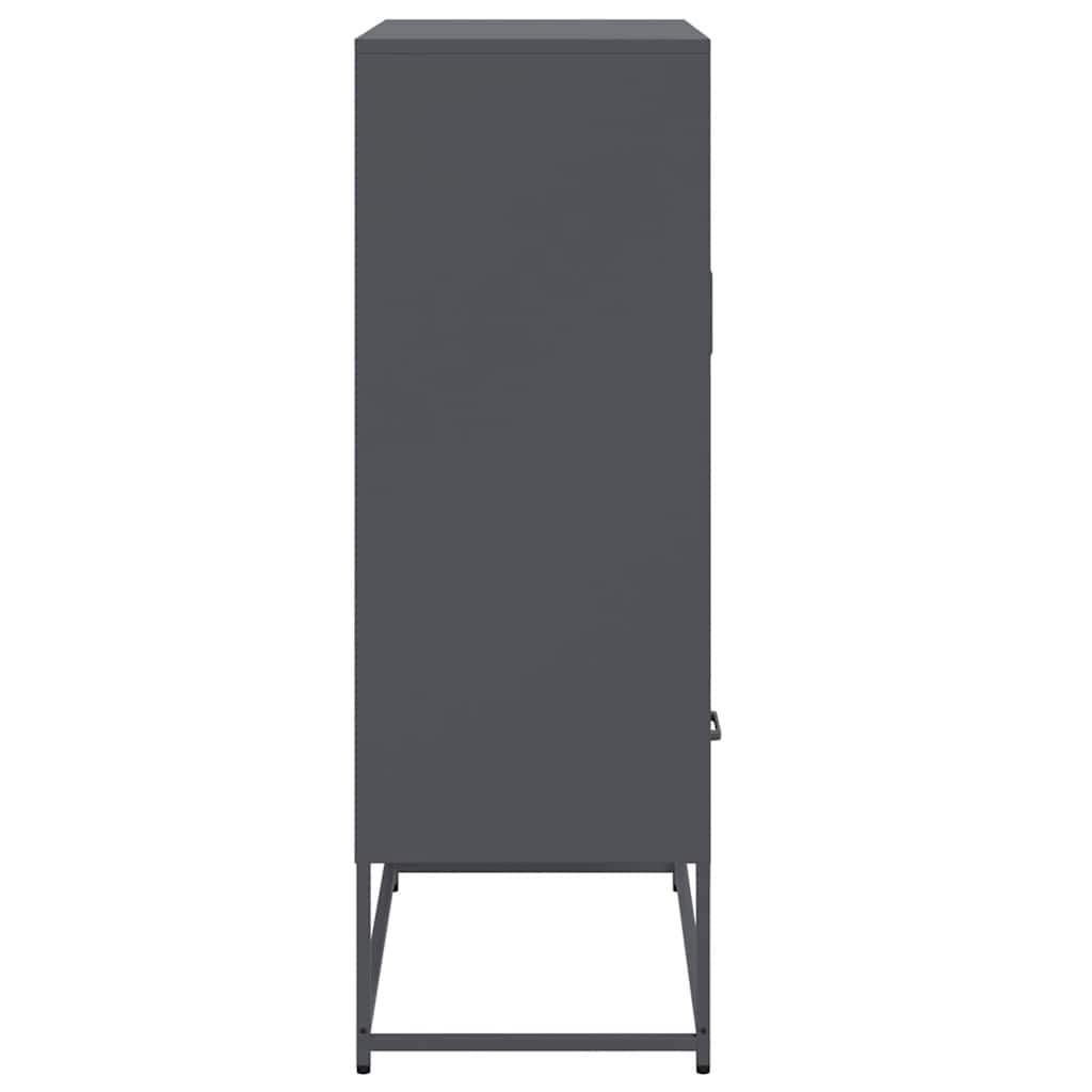 Skåp DIV. antracit 68x39x111,5 cm stål