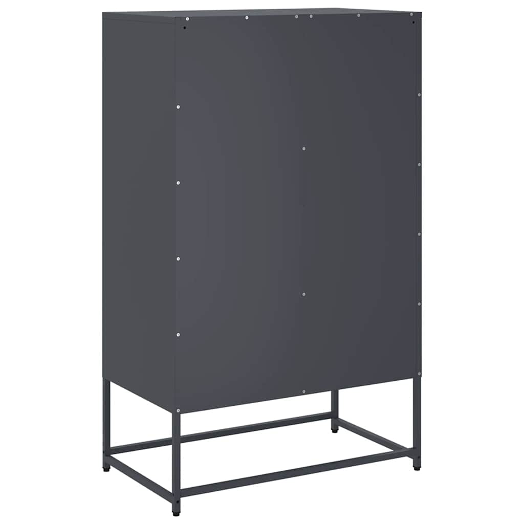 Skåp DIV. antracit 68x39x111,5 cm stål