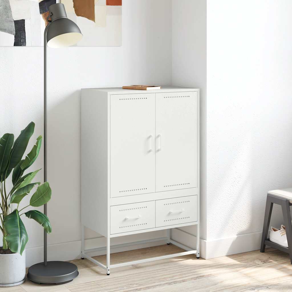 Skåp DIV. Vit 68x39x111,5 cm stål
