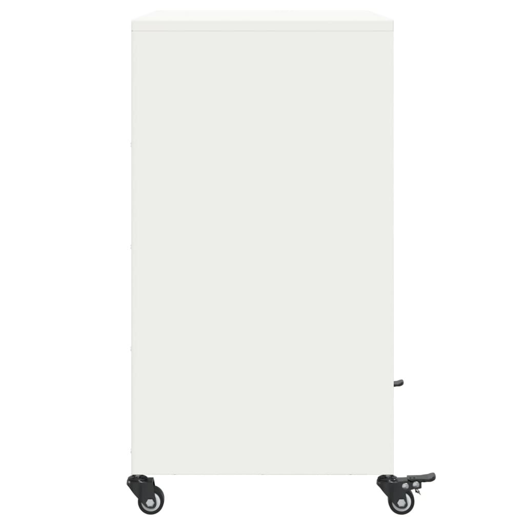 Skänk Vit 68x39x72 cm stål