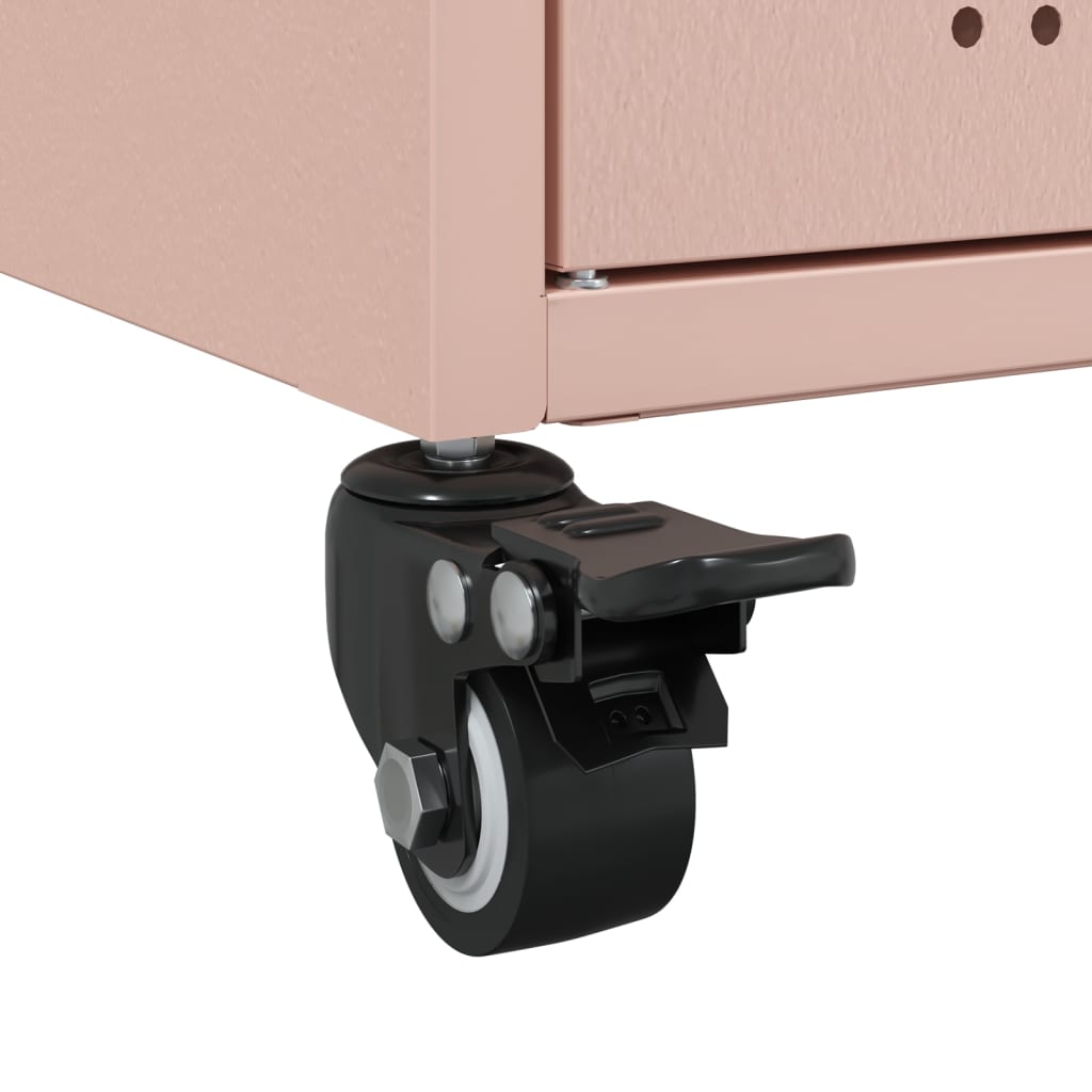 Skänk DIV. rosa 100,5x39x72 cm stål