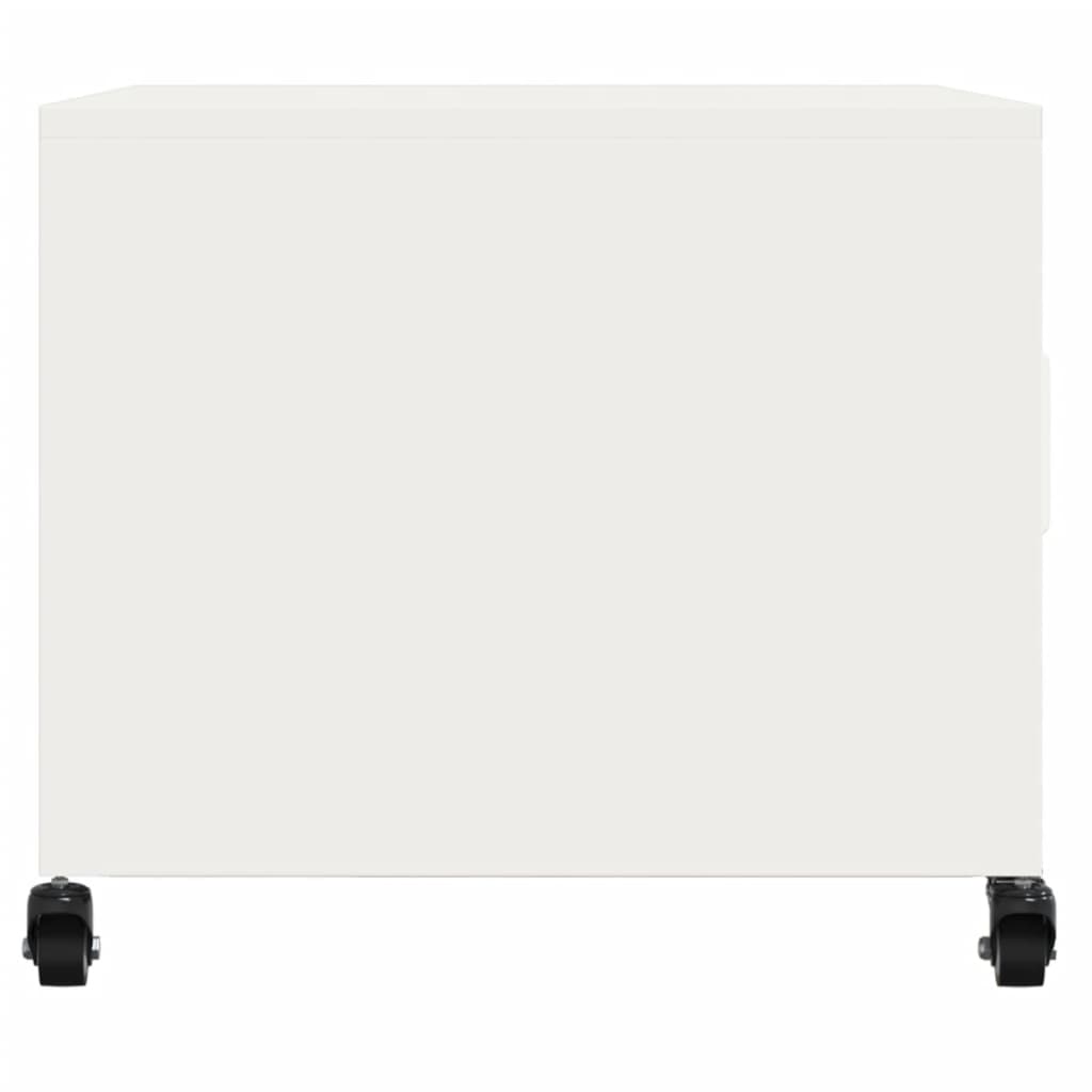 Soffbord Vit 68x50x43,5 cm stål