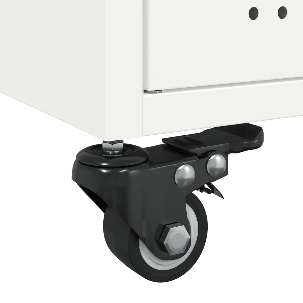 Soffbord Vit 68x50x43,5 cm stål