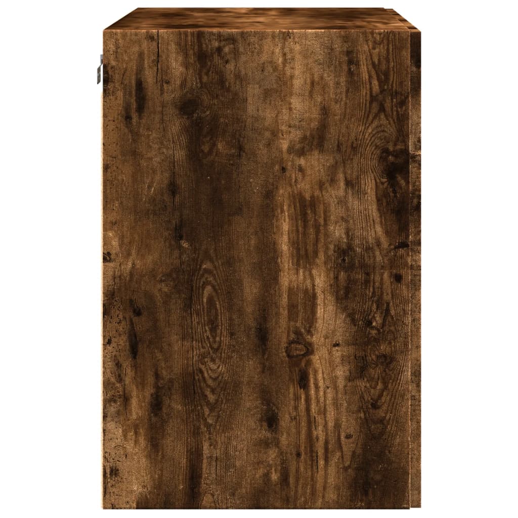 Väggskåp Rökfärgad Ek 80x42,5x64 cm