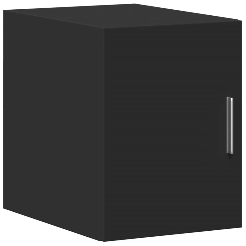Skåp Svart smalt 30x42,5x225 cm