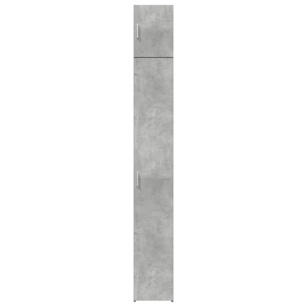Skåp Betonggrå 30x42,5x225 cm