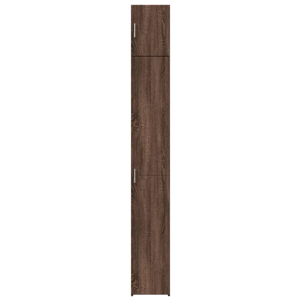 Skåp Brun Ek smalt 30x42,5x225 cm