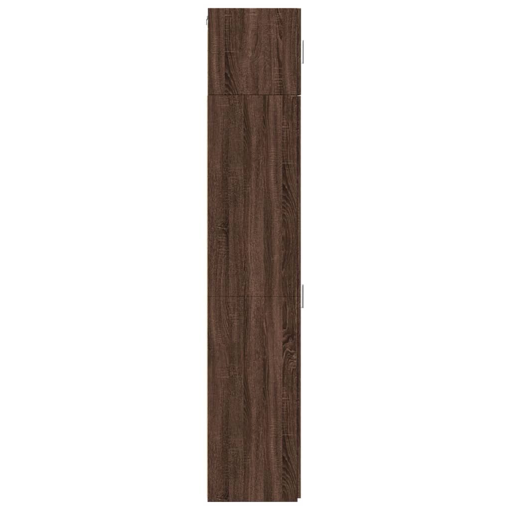 Skåp Brun Ek smalt 30x42,5x225 cm