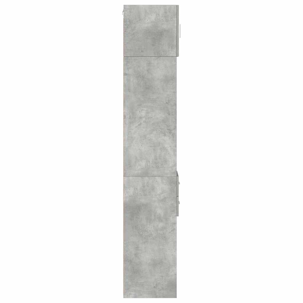 Skåp Betonggrå 30x42,5x225 cm