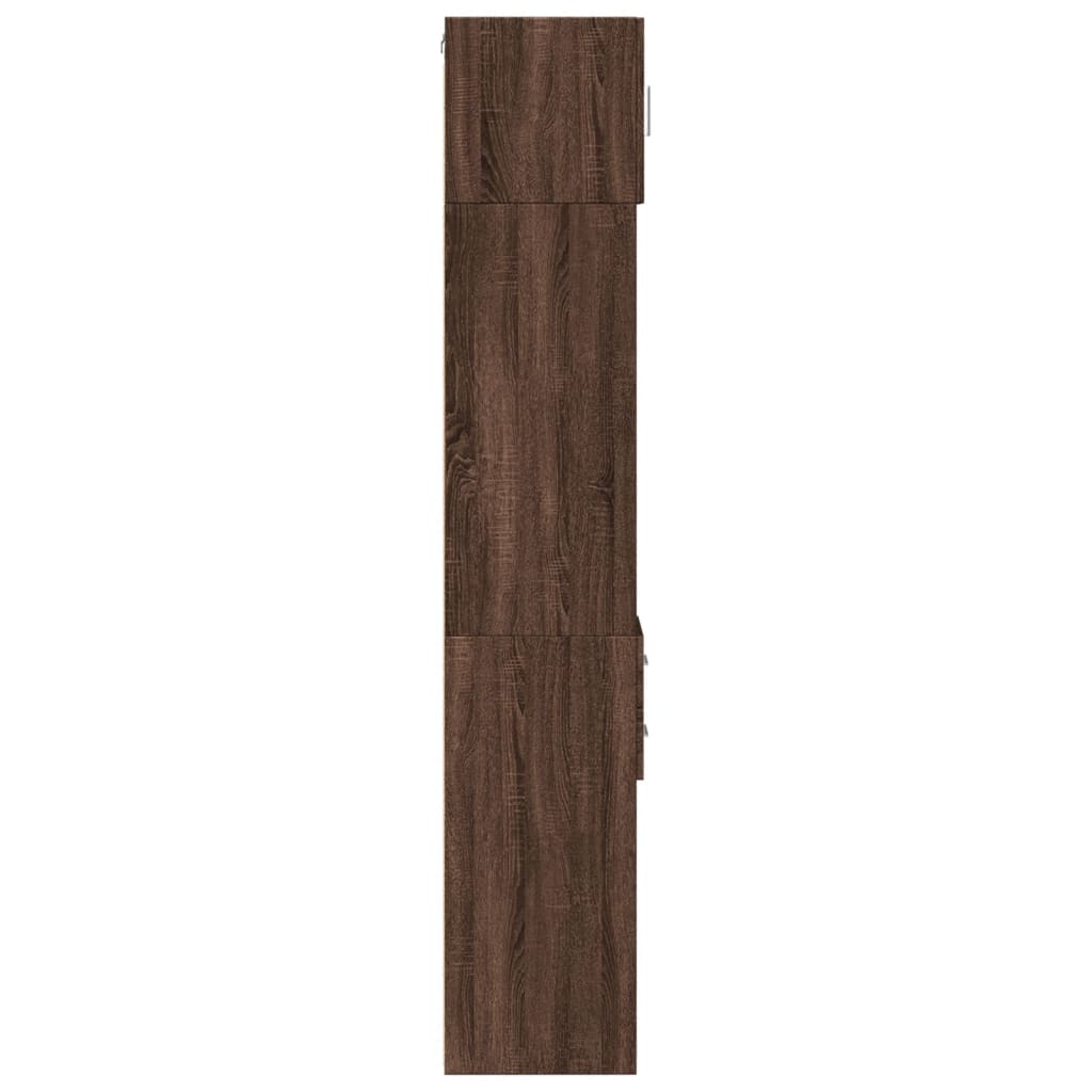 Skåp Brun Ek smalt 30x42,5x225 cm