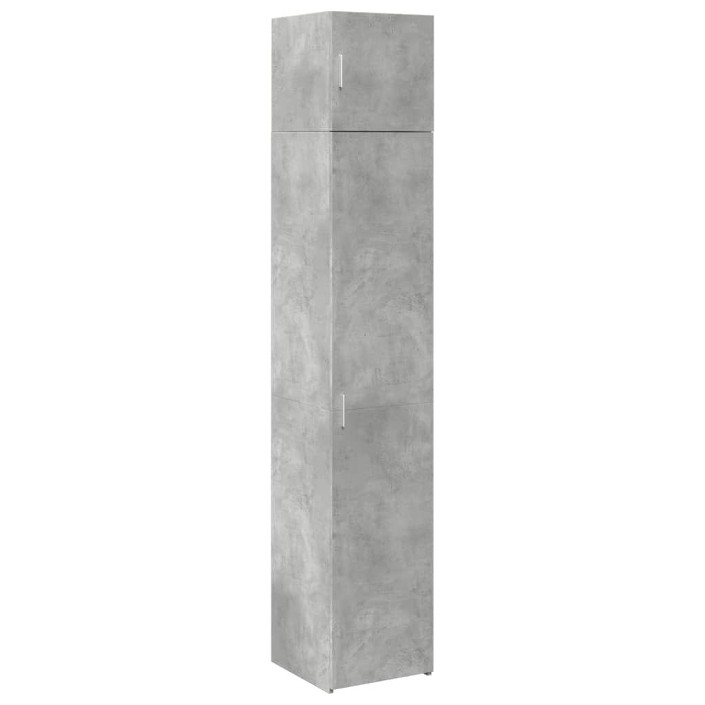 Skåp Betonggrå 40x42,5x225 cm